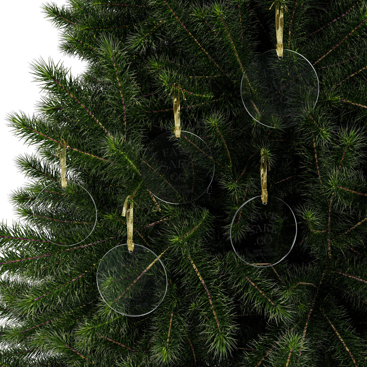 Fave Sake Co. Acrylic Ornament – Keep Your Favorites Close