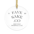 Fave Sake Co. Acrylic Ornament – Keep Your Favorites Close