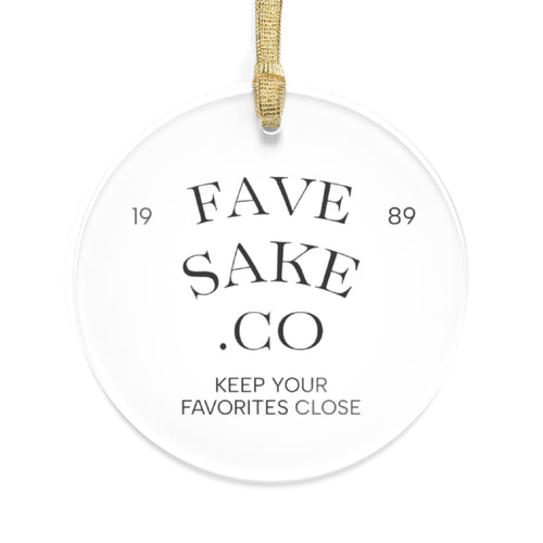 Fave Sake Co. Acrylic Ornament – Keep Your Favorites Close