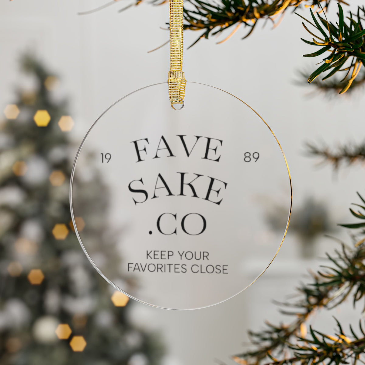 Fave Sake Co. Acrylic Ornament – Keep Your Favorites Close